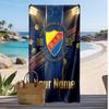 Telo Mare Personalizzato Stampato Djurgårdens IF Logo Calcio Supporto Nome Personalizzato Testo Asciugamano Assorbente Per Sport Viaggio Regalo Speciale
