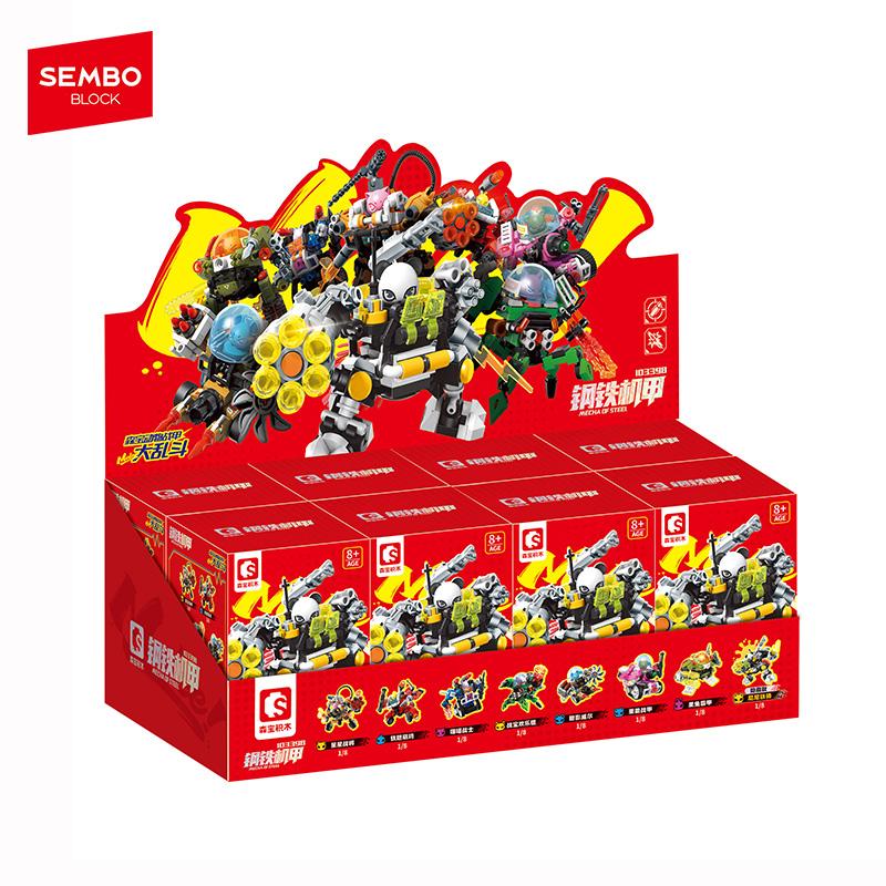 SEMBO BLOCK Blind Box Mecha Assemblage Constructing Cute Robot Blocks Bricks DO-IT-YOURSELF Ornament Toys Children ideal for Boys Holiday Presents