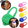 1*Silikon Haustier Katze Hund Nacht LED Taschenlampe Leuchtender Anhänger Verhindert Haustiere Vor Dem Verlorengehen Ausgehen Nachtdekoration Halsbänder