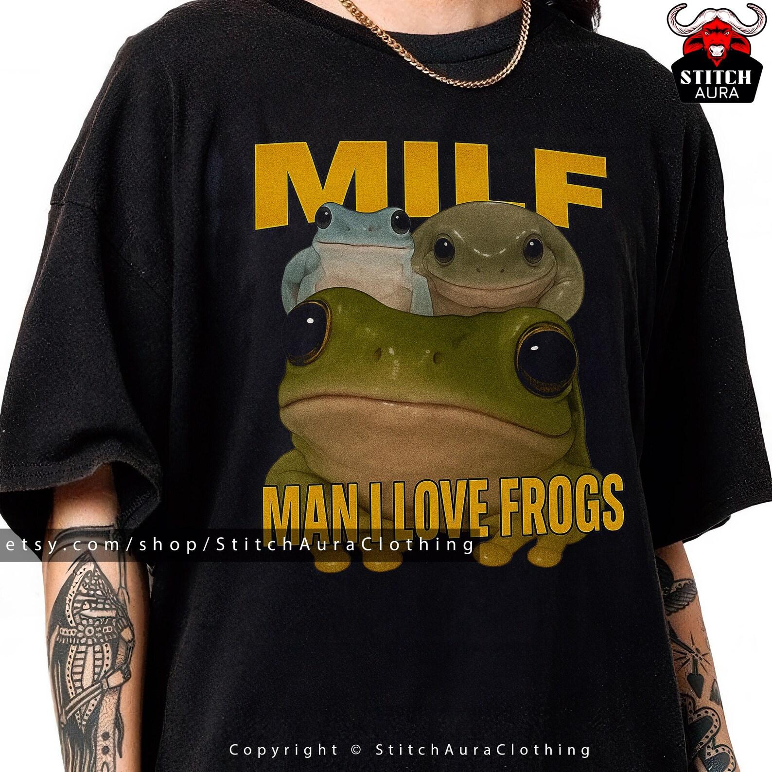 Man I Love Frogs Gift Shirt For Man,Vintage Bootleg Toad Y2K TShirt,Retro Frog Meme Lover Gift Toad Fans,Funny Frog Meme Graphic Tee For Him 4XL