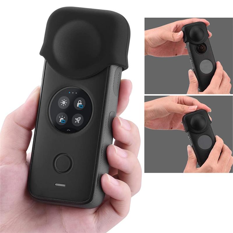 Sleeve Case for Insta 360 ONE X2 X3 with Lens Cover Kit Silicone Protective Case for Insta 360 Panoramic Action Camera Accessory