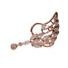Fashion Angel Wings Zircon Earrings Women'S (Single) Stud Earrings Ear Clips Crystal Ear Jewelry