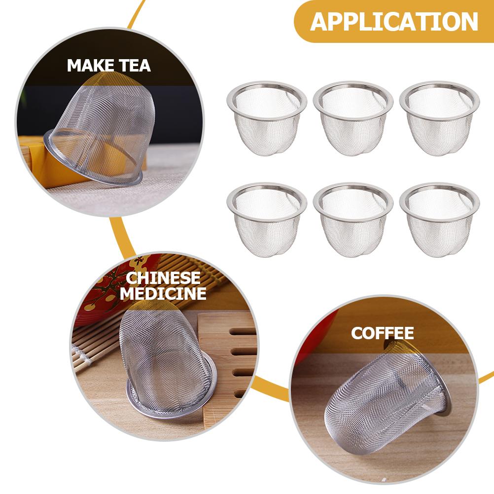 Tea Screen Mesh Strainer Insert Stainless Steel Teapot Infuser Home Supplies Filter Coffee