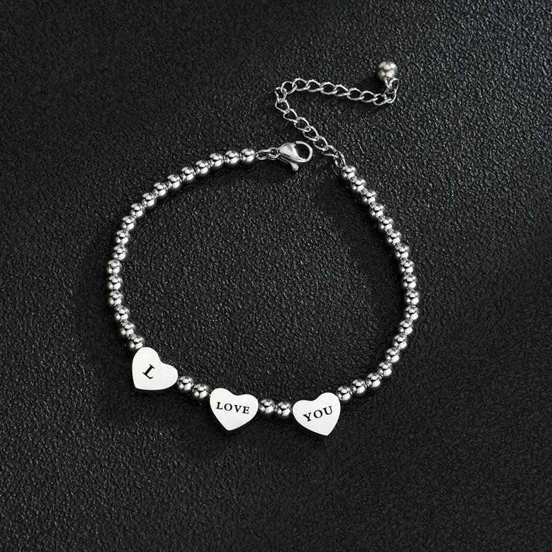 

JMJM Love браслет со стальным шариком для девочек, универсальные модные женские аксессуары, браслеты, ювелирные изделия B серебряный