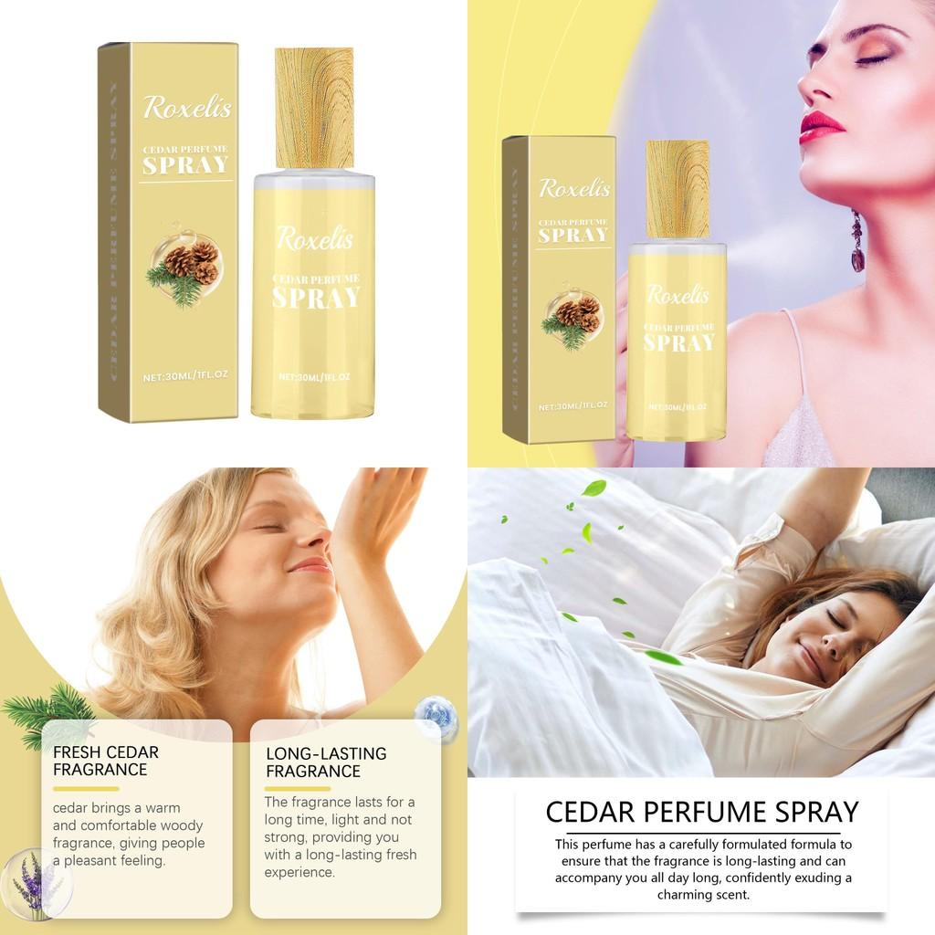 Elegant Cedarwood Eau De Toilette Natural Woody Floral Scented Fragrance 30ml