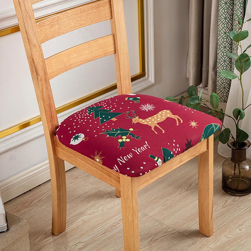 34 Styles Stretch Chair Seat Cover No Backrest Dining Room Removable Anti Dirty Protector Slipproof Cushion