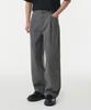 MUSINSA STANDARD Deep Tuck Overlap Wide Denim Pants [Gray]