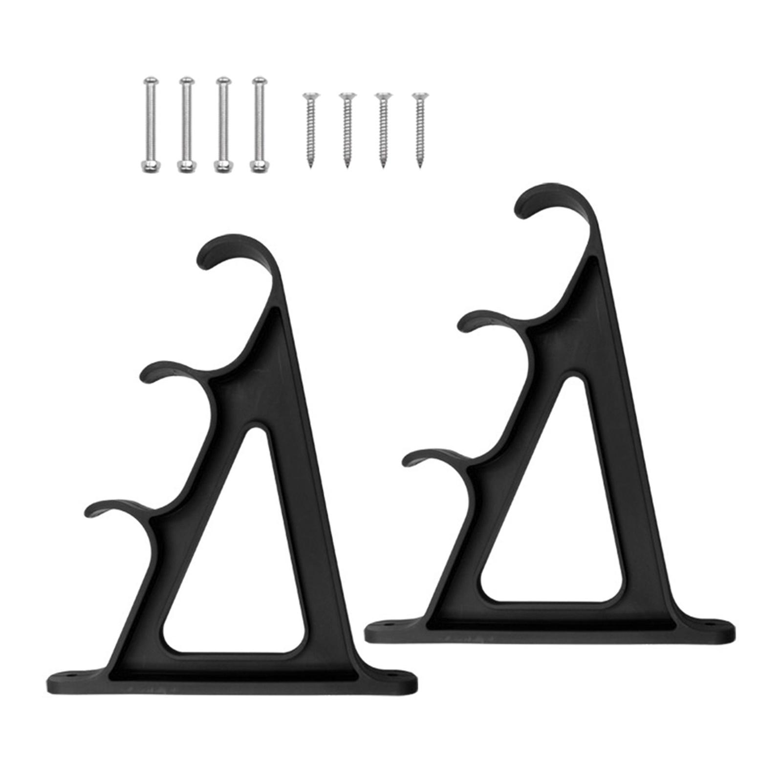 

3-позиционный держатель для хранения удочек, горизонтальная стойка для удочек, настенные стеллажи для демонстрации удочек, прочные чёрный