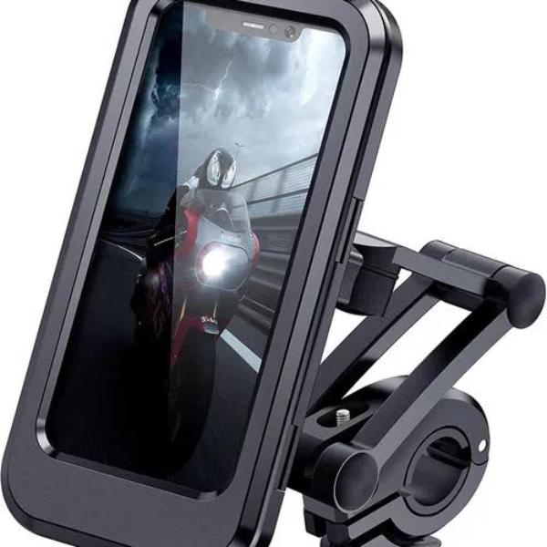 Waterproof Motorcycle Bike Mobile Phone Holder Support Universal Bicycle GPS 360° Swivel Adjustable Motorcycle Cellphone Holder