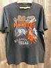 Hooters Cowboy Skjorte sjelden design Vintage skjorte kullgrå