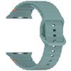 Wave Pattern Silicone Strap: Compatible with Apple Watch Series 7/8/9/10, Colorful Buckle, Ultra Replacement Wristband