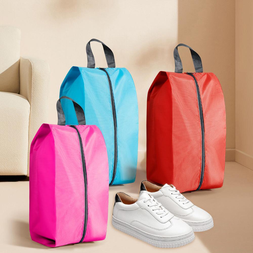 

Shoe Storage Organizer Bag Waterproof Nylon Fabric With Sturdy Zipper For Traveling Shoe Portable Hanging Bag For Kids Woman Man M