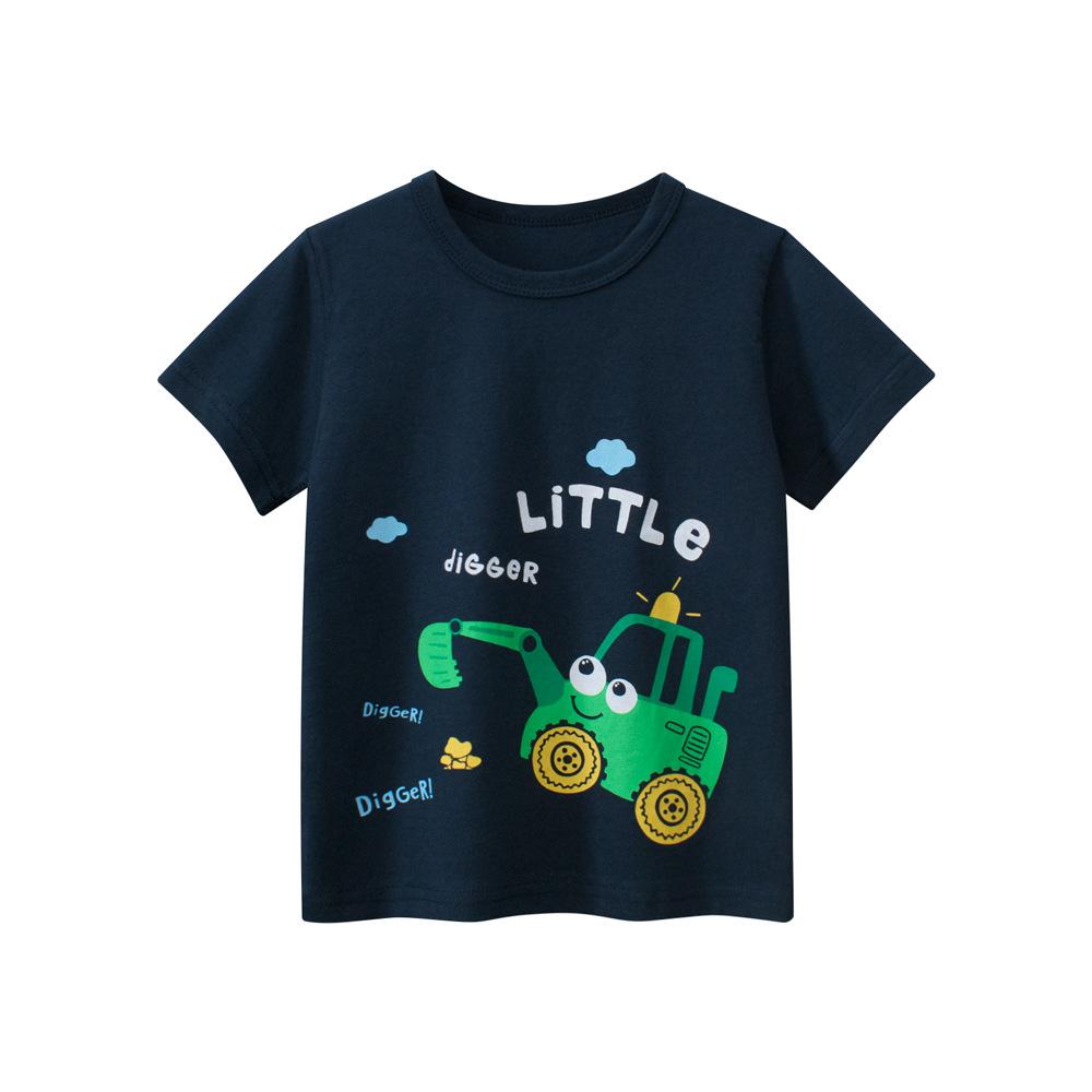 2025 Sommer Kinder Jungen Kurzarm Grafik T-Shirts Cartoon Gedruckt Kleinkind Jungen Oberteile 2-8 Jahre Kinder Baby Jungen T-Shirts Kleidung