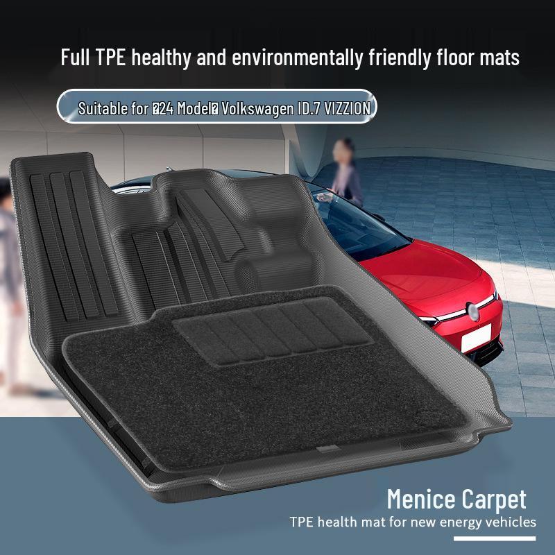 Volkswagen ID.7 VIZZION TPE Floor Mats - Eco-Friendly, Car-Specific, All-Weather