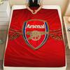 O Clube de Futebol Arsenal, Manta de Flanela com Padrão, Alta qualidade Confortável para Todas as Estações, Decoração de Casa, Calor e Conforto, Perfeito para Presentes.