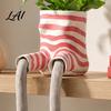 Artistic Gardening Gift Cute Leggy Planter Sitting Human Resin Planter with Legs Shelf Sitter Office Desk Plant Ornament Pot for Succulents