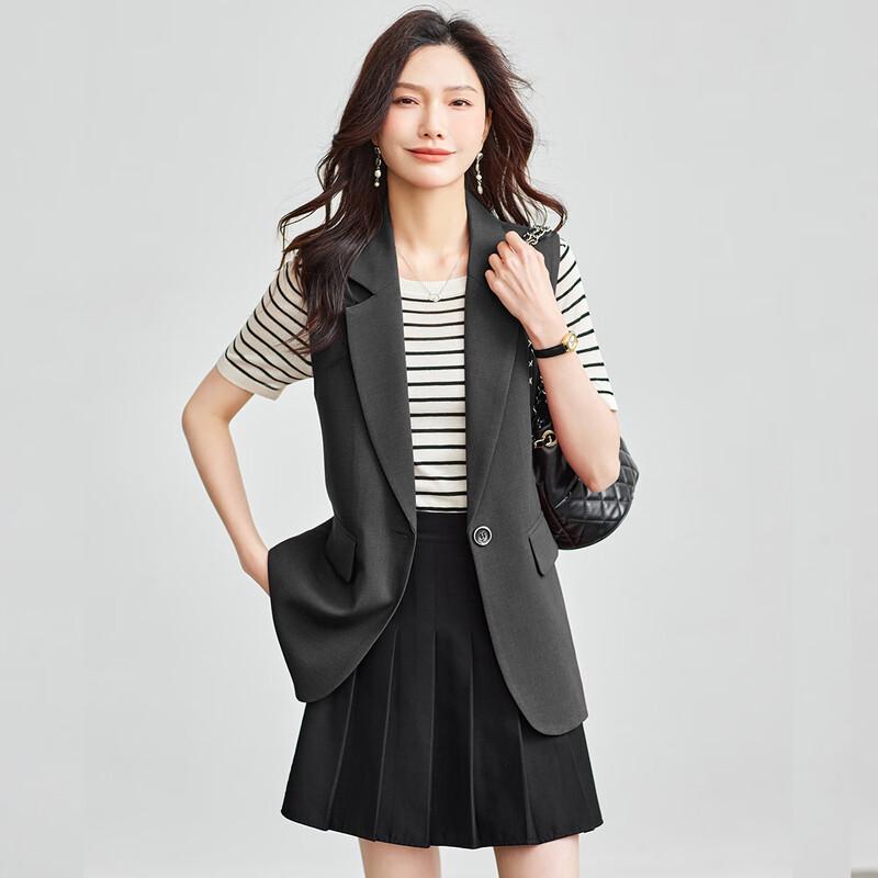 TERRE BLEUE Women's Stylish Suit Vest