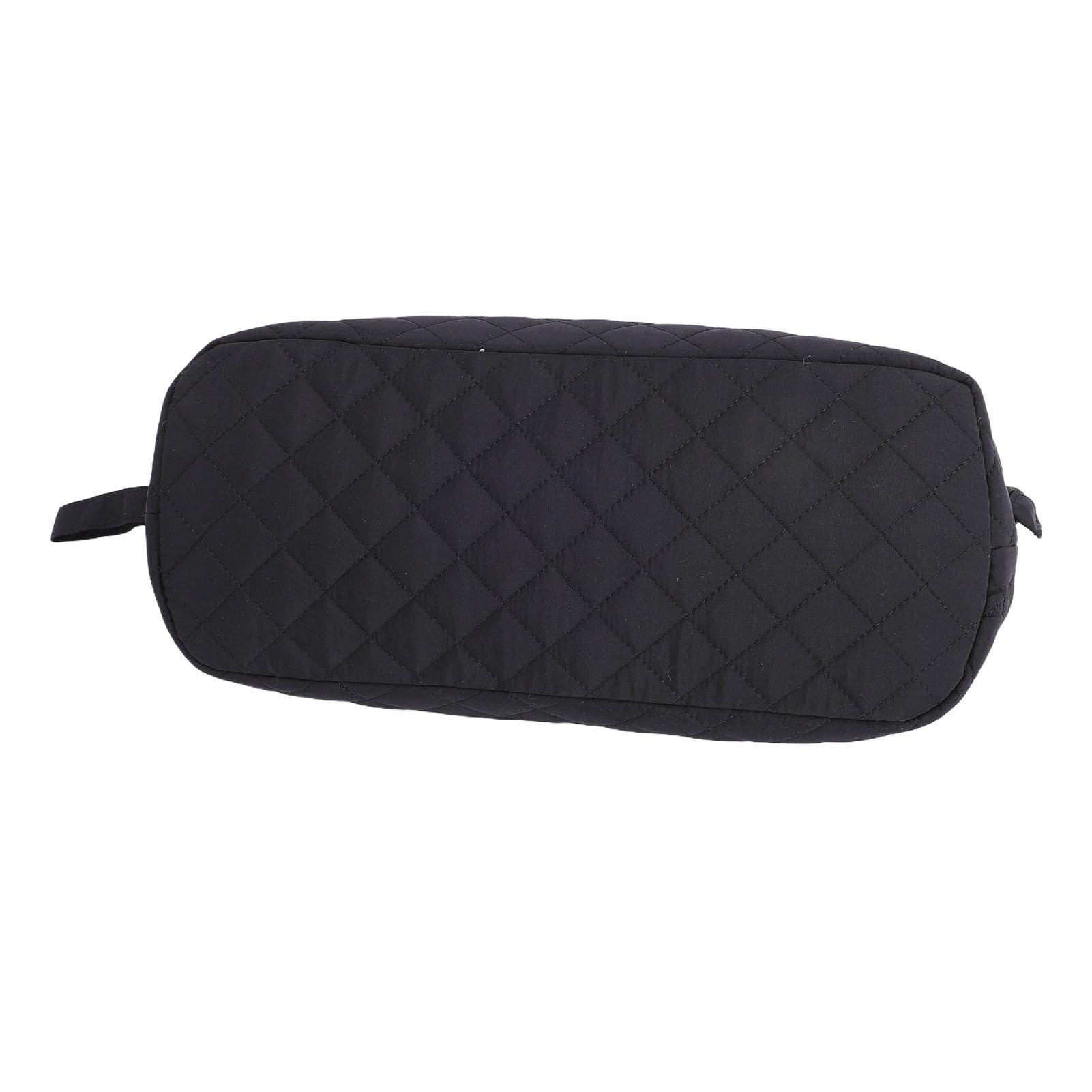 

Hairdryer Storage Bag Wide Opening Oxford Fabric Straightener Curling Iron Hair Styling Tools Pouch Black