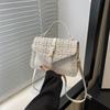 Stylish Summer Small Square Bag With Chain Strap Trendy Pu Handbag For Women