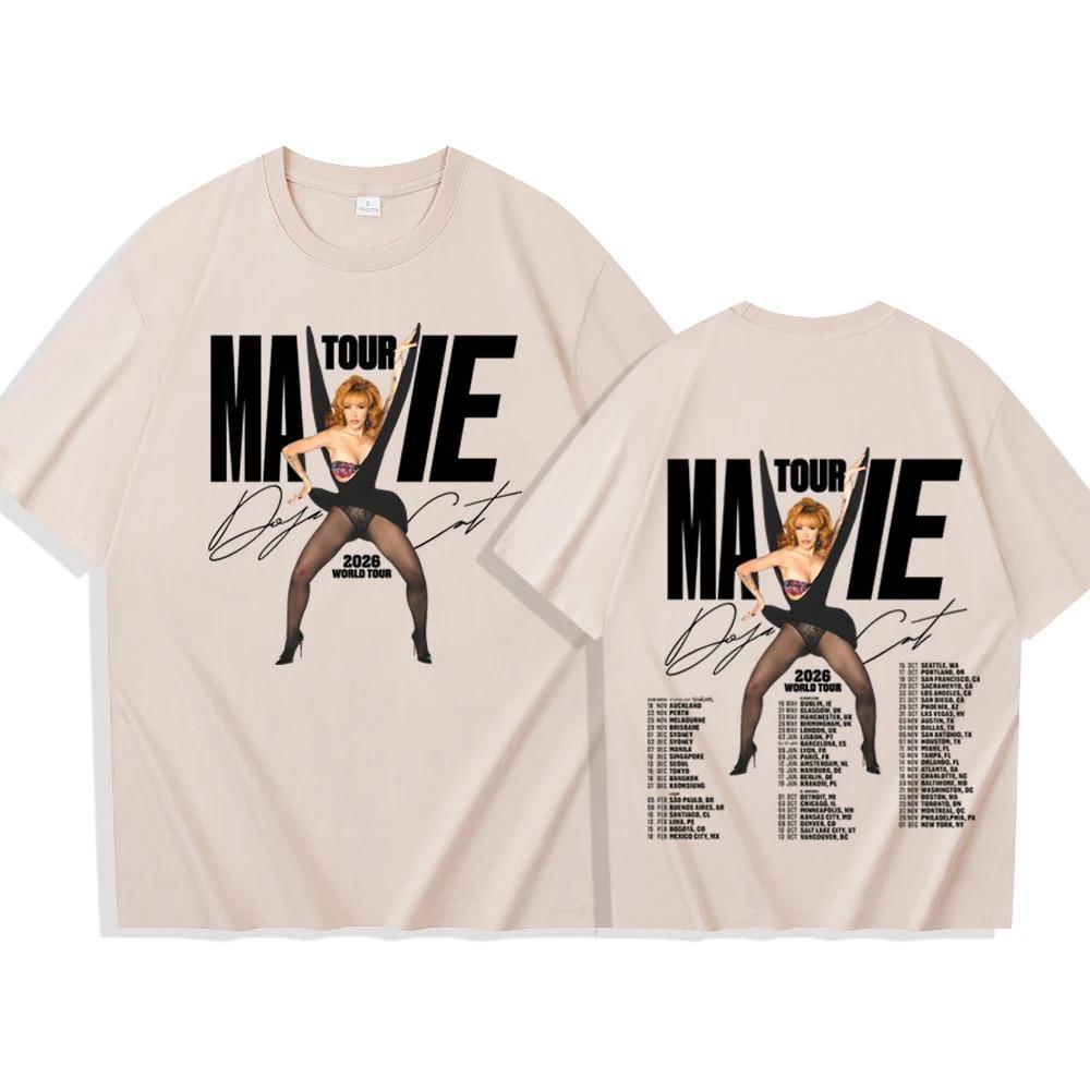 

Doja Cat Ma Vie World Tour Graphic Print T-shirt Man Woman Harajuku O-neck Casual Cotton Shirt Oversized Gift 3XL