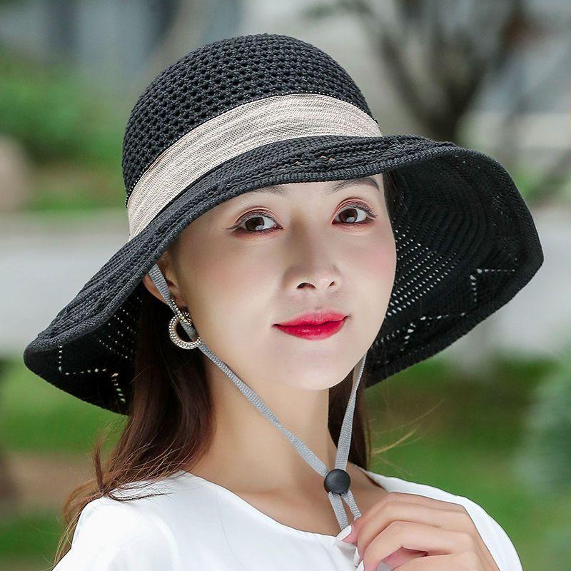 Washable Folding Hat for Summer Ladies, Sunshade Hat, Sun Hat, Large Eave Beach Cooling Hat, Basin Hat