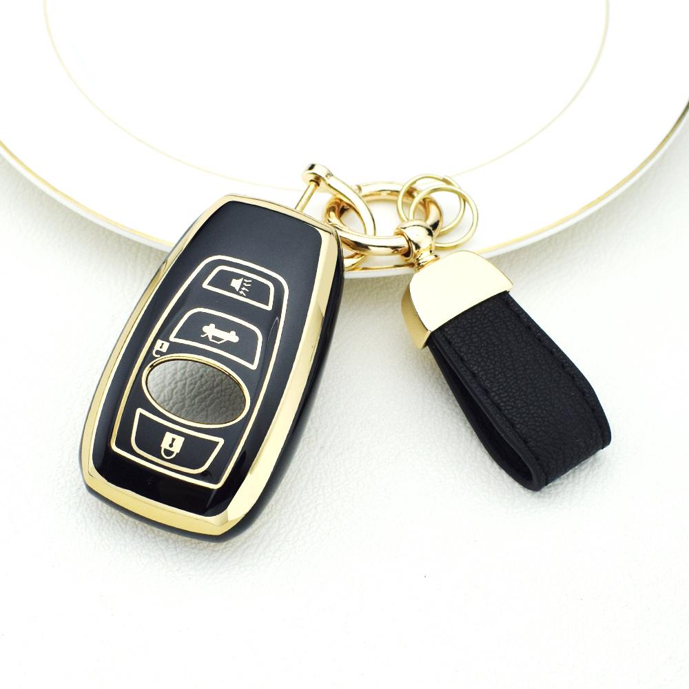 

4 Buttons Key Case Fob for Subaru Legacy Impreza Forester XV BRZ WRX Levorg Keyless Remote Key Cover Shell 2017 2018 2019 Keychain чёрный
