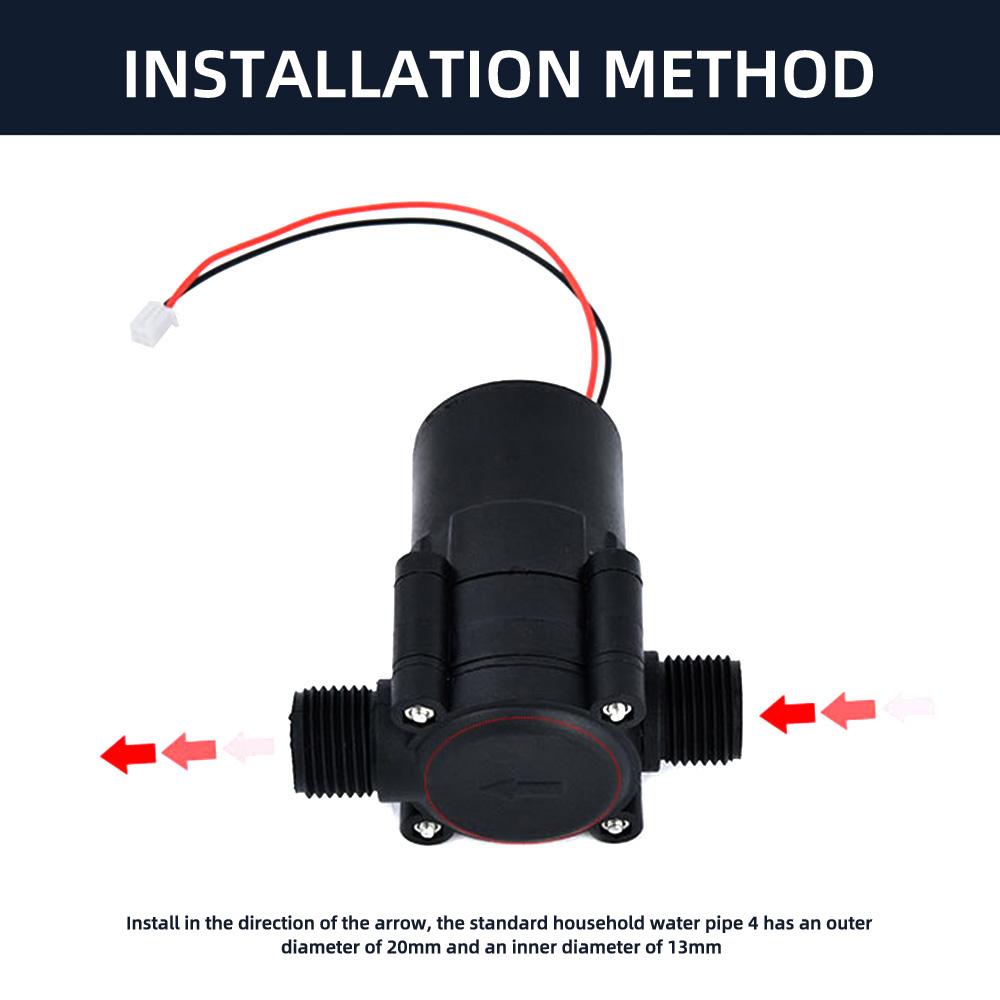 DC 9.8V-18.5V Mini High Power Hydroelectric Turbine Water Flow Generator Electric Hydroelectric Hydro Generator Power Supply