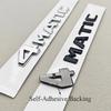3D ABS Chrome Car Letters 4MATIC 4 MATIC Rear Trunk Badge Emblem For Mercedes Benz C E G S GLC GLS Class AMG Sticker Accessories QJ1