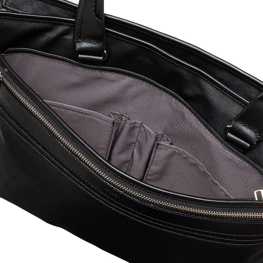 Tote cotton canvas x A4 59645 [Ultima Tokyo] bag, cowhide, size, 13.3-inch PC, water-repellent, Silvio, men's 2-way tote, No.