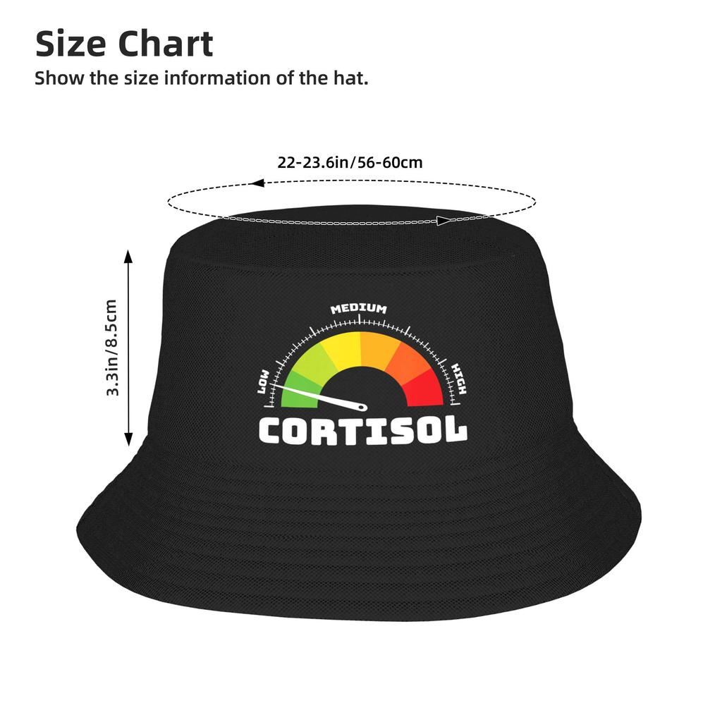 Low Cortisol Level Bucket Hat For Unisex  Fisherman Hats Retro Beach Travel Caps Foldable Hip Hop Design Sun Hats
