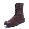 Botas Martin de Lona de Cano Alto com Sola Grossa - Sapatos Esportivos Outdoor da Moda
