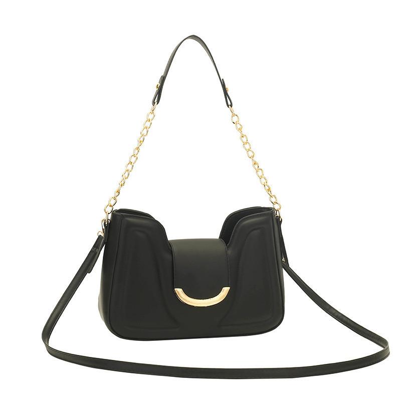 Fashionable Retro Single Shoulder Bag Pu Leather Trendy Crossbody For Women