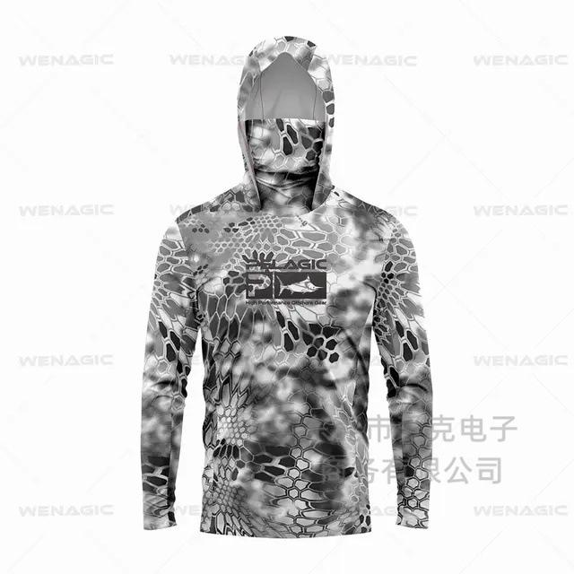 Outdoor fishing suit long-sleeved mask hoodie men s summer breathable fishing sea fishing Luya sunscreen suit XXS