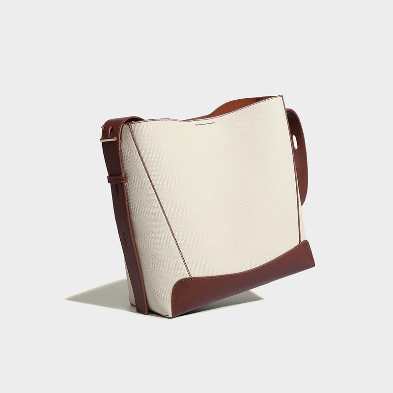 

Большая вместительная сумка-тоут для женщин 2024 года, осень-зима, новая сумка-мессенджер через плечо для поездок на работу и обратно коричневый