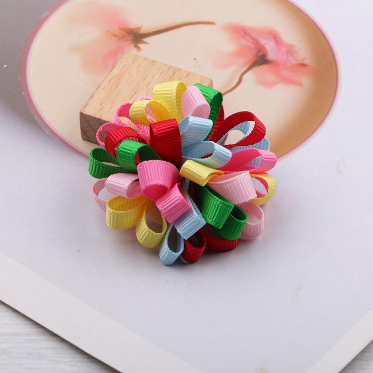 Colorful Sunflower Hair Clips for Children - Korean Style Handmade Accessories