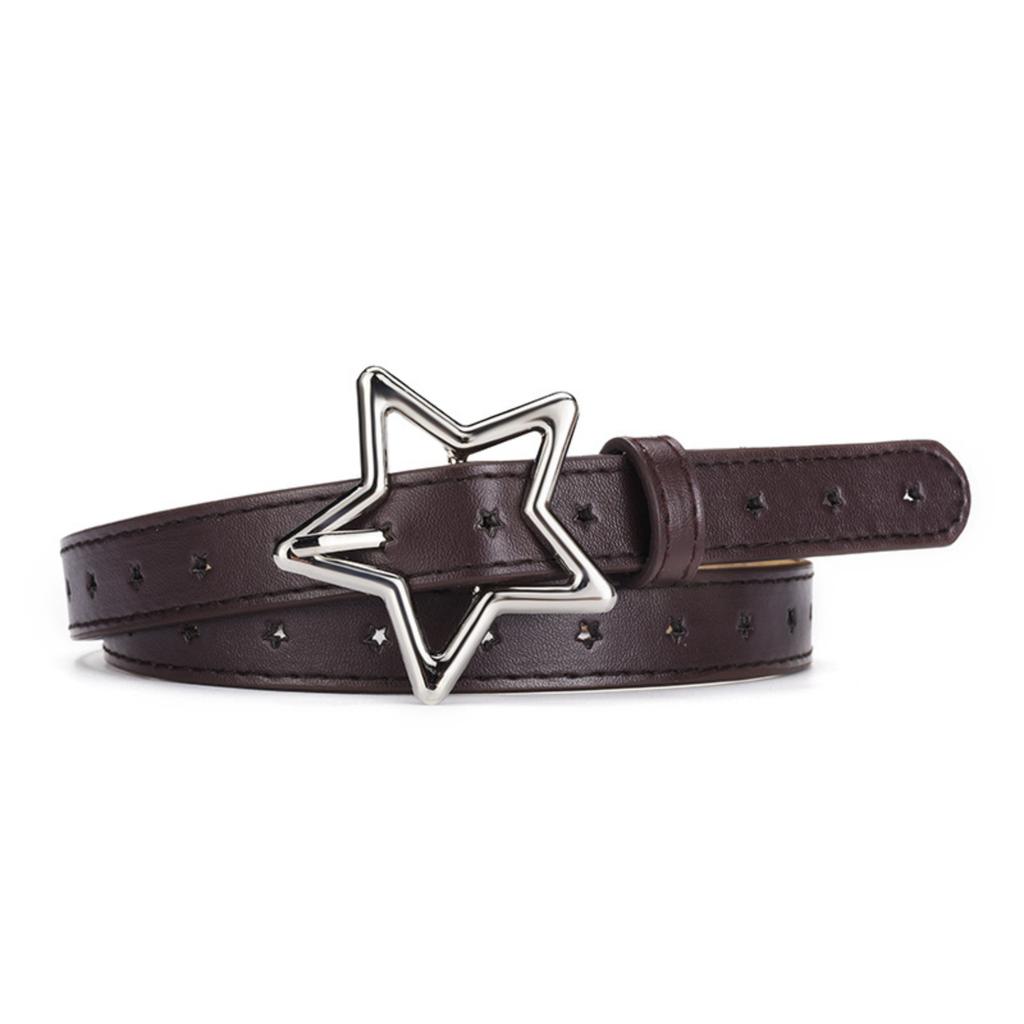 Thin Waist Belt, Versatile PU Leather Belt With Pin Buckle For Women