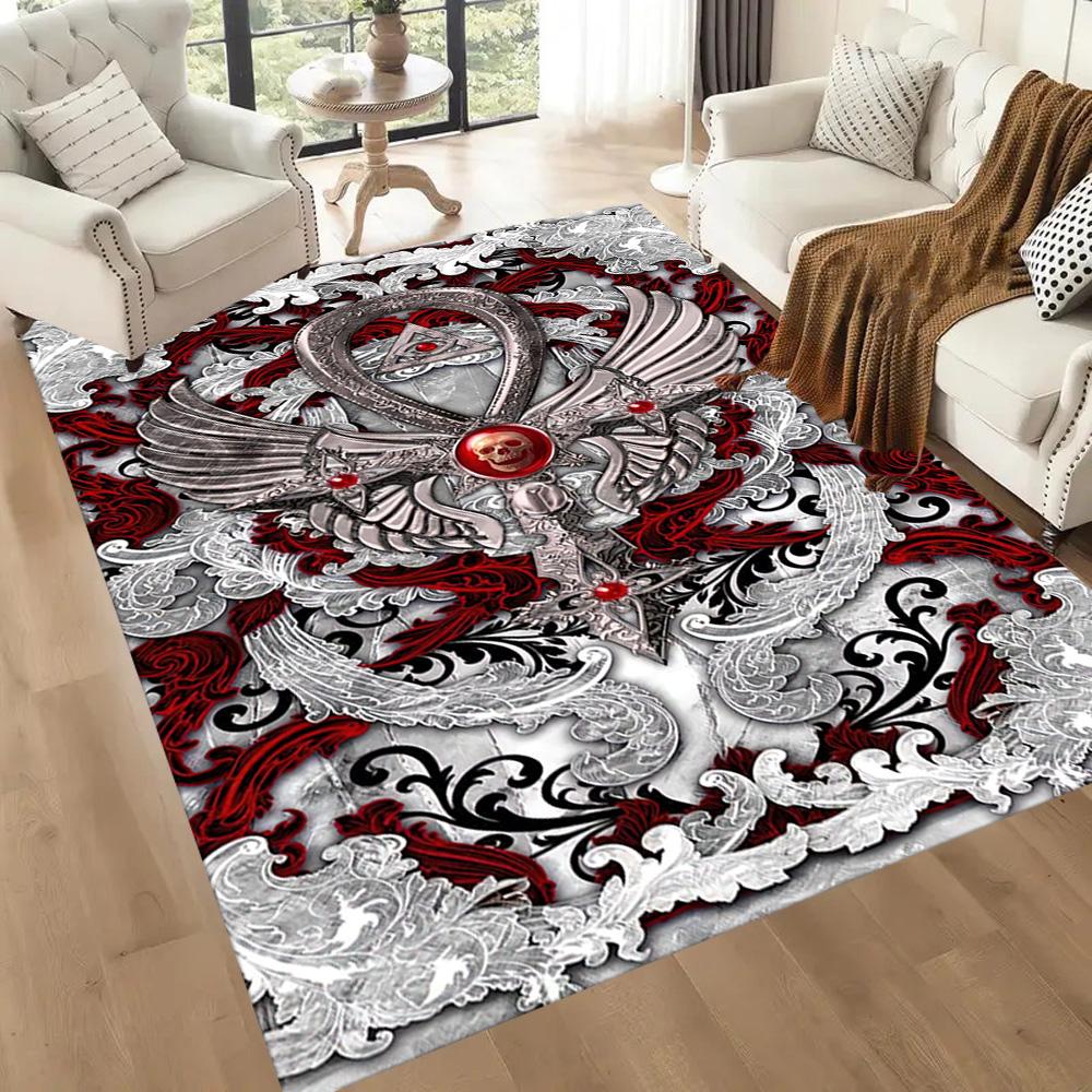 Gothic Style Area Rug Perfect for Kitchen Balcony Dormitory Game Room Antislip Carpet Anime Office Decor Perfect Gift for Women/Men