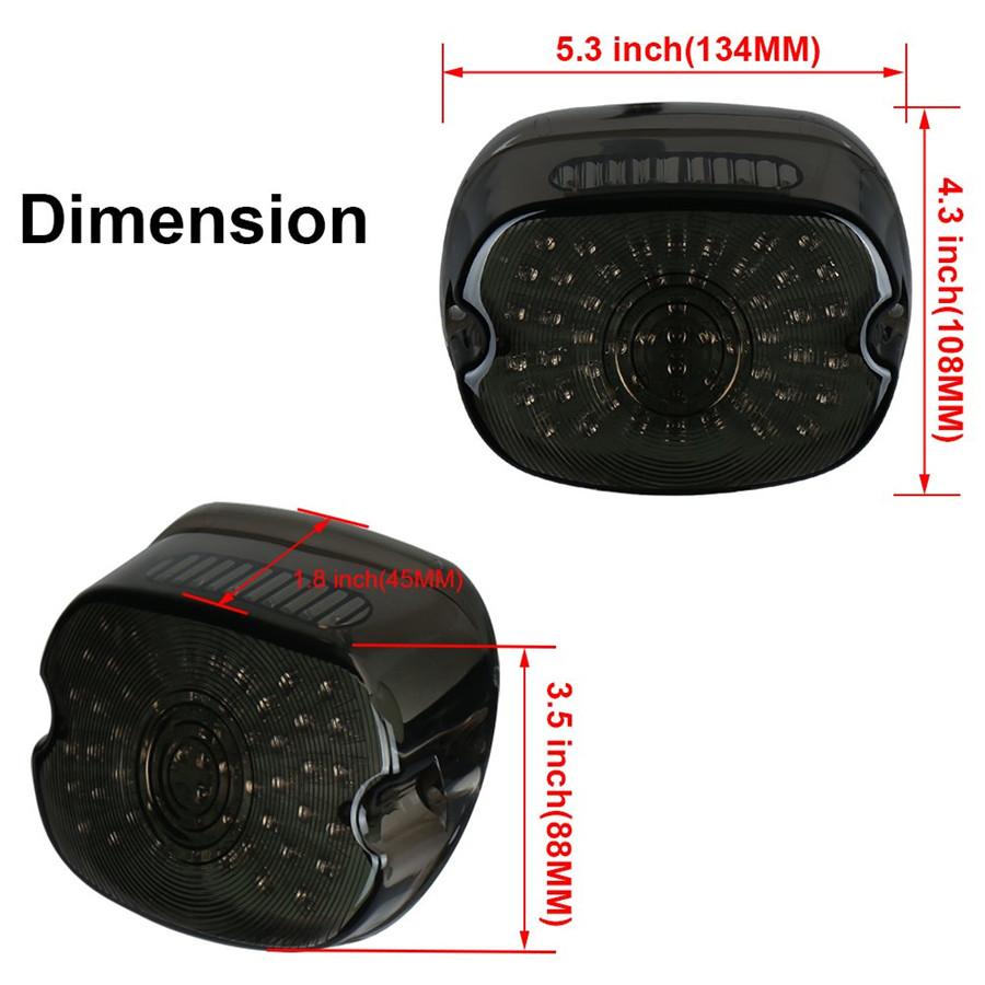 Kouřové LED zadní světlo Brzdové Směrovky Pro Harley Tour Road King glide Dyna FXR