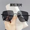 Oversized Gradient Sunglasses For Women New Fashion Brand Irregular Alloy Sun Glasses for Female Vintage Shades UV400