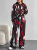 Dark Camouflage European And American Autumn And Winter Casual Long-Sleeved Suit Women'S Hooded Sweater And Trousers Two-Piece Set