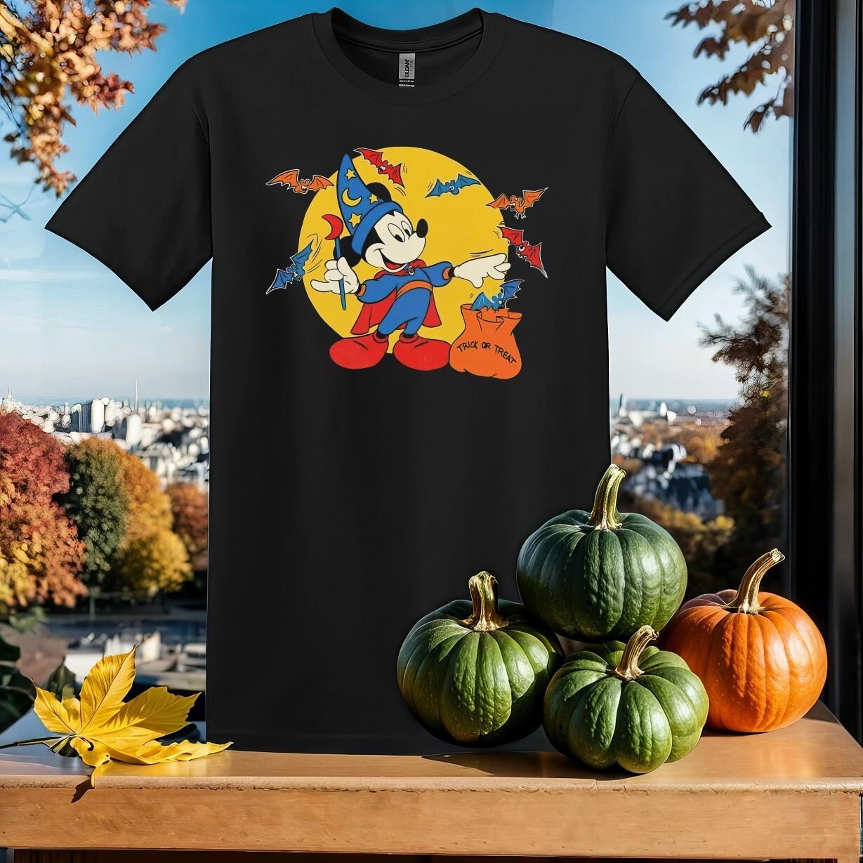 Trick Or Treat Mickey Mouse T-shirt T shirt Men Women Unisex Tshirt SY802 S