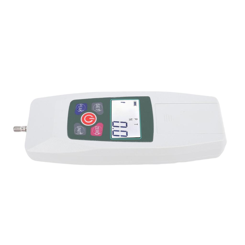 Digital Push Pull Dynamometer 500N Force Meter Portable with Units N LB Kg Oz Storage Box Backlit LCD Auto Power Off