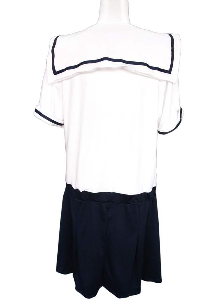 Tamatoys Summer Sailor Pajamas for Boys, Size 2L (Men's Size M), Short Sleeve Uniform, One-Piece Style