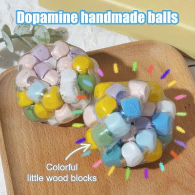 Würfel gefüllt knusprig Stressball Angstlinderung Formbar Knetball Sensorisches Spielzeug Tragbar Reise Formbar Ball Quetschspielzeug