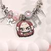 Cartoon Diamond Bracelet, Anime-themed Pendant Open Stainless Steel Bracelet