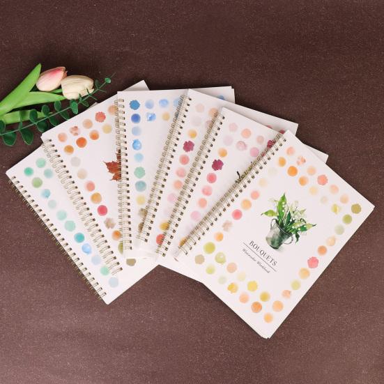 Watercolor Painting Book Step-by-Step Guide Color Mixing Blending Illustrations Animals Flowers Baking Coloring Book