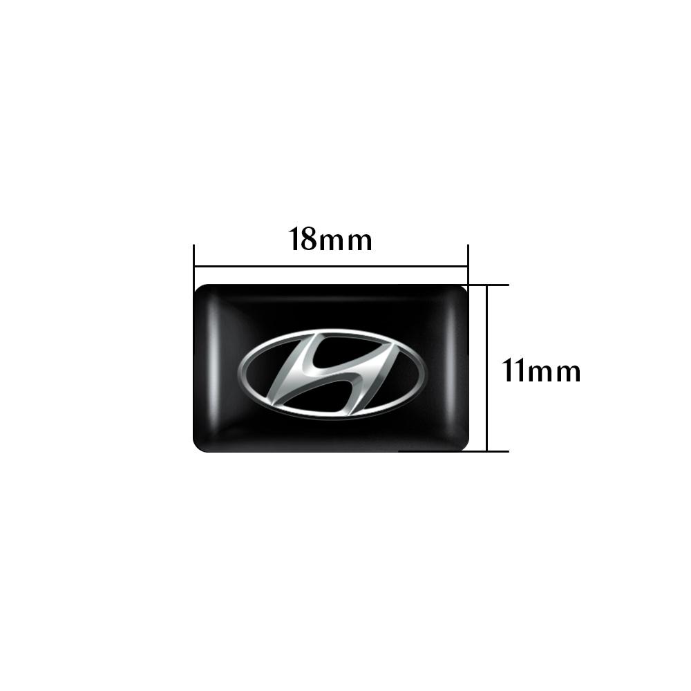 10/20/50PCS Car 3D Epoxy Stickers Decals Small Drop Glue For Hyundai Sonata I20 Elantra Santafe Accent Sonata Tucson Solaris GDI v1