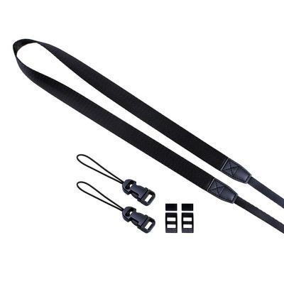 Slim Neck Strap Adjustable Length Shoulder Strap for Cameras [VKO] SLR/Mirrorless/Compact (Black