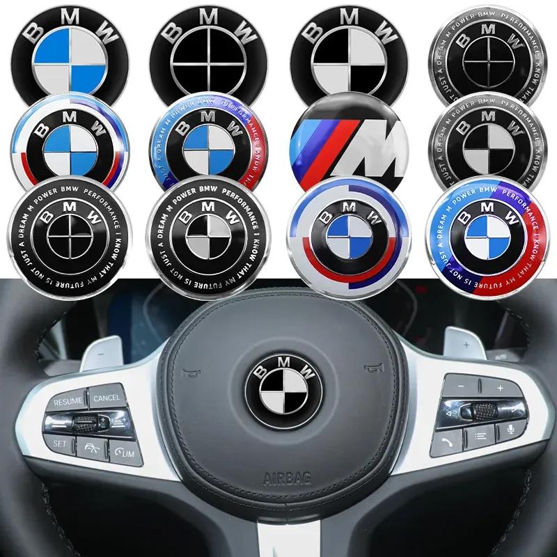 1 szt. 45mm Emblemat Naklejka na Kierownicę Samochodową Auto-Styling Dla BMW E36 E46 E53 E90 E60 E61 E93 E87 X1 X3 X5 X6 F30 F20 F10