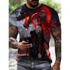 2026New Men's Cool Tattoo Girl Graphic T-Shirts Street Trend 3D Print Personality